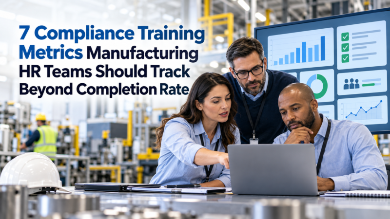 7 Compliance Training Metrics Manufacturing HR Teams Should Track Beyond Completion Rate