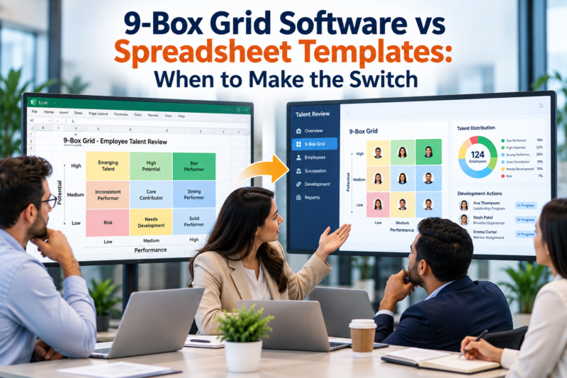 9-Box Grid Software vs Spreadsheet Templates: When to Make the Switch