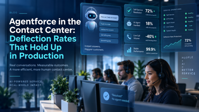 Agentforce in the Contact Center: Deflection Rates That Hold Up in Production