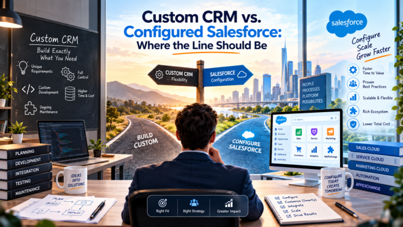 Custom CRM vs. Configured Salesforce: Where the Line Should Be