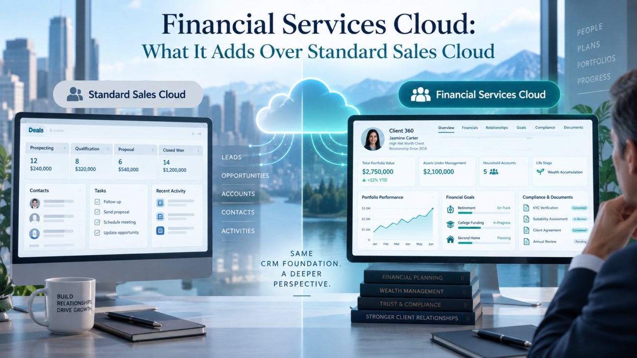 Financial Services Cloud What It Adds Over Standard Sales Cloud