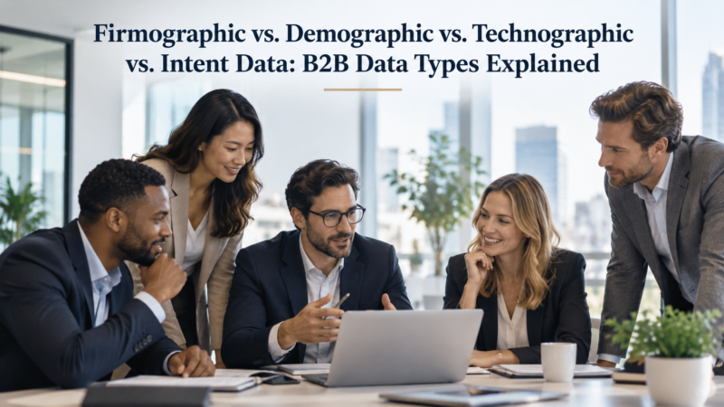 Firmographic vs. Demographic vs. Technographic vs. Intent Data: B2B Data Types Explained
