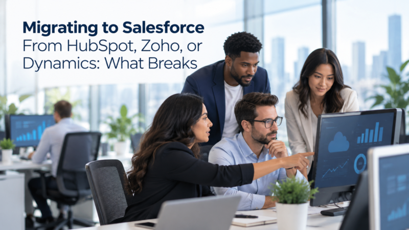 Migrating to Salesforce From HubSpot, Zoho, or Dynamics: What Breaks
