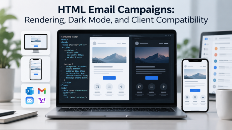 HTML Email Campaigns: Rendering, Dark Mode, and Client Compatibility