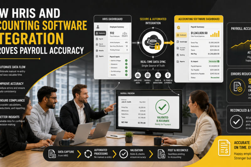 How HRIS and Accounting Software Integration Improves Payroll Accuracy