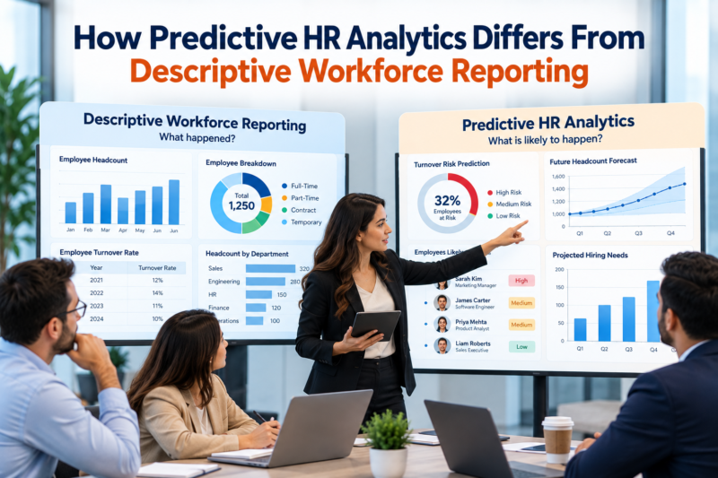 How Predictive HR Analytics Differs From Descriptive Workforce Reporting