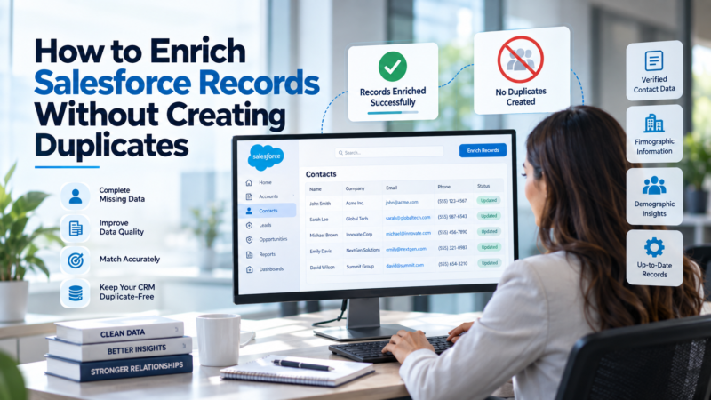 How to Enrich Salesforce Records Without Creating Duplicates