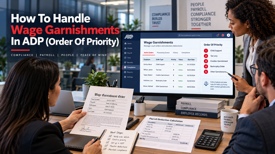 Wage Garnishments in ADP: Order of Priority & Limits