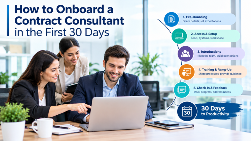 How to Onboard a Contract Consultant in the First 30 Days