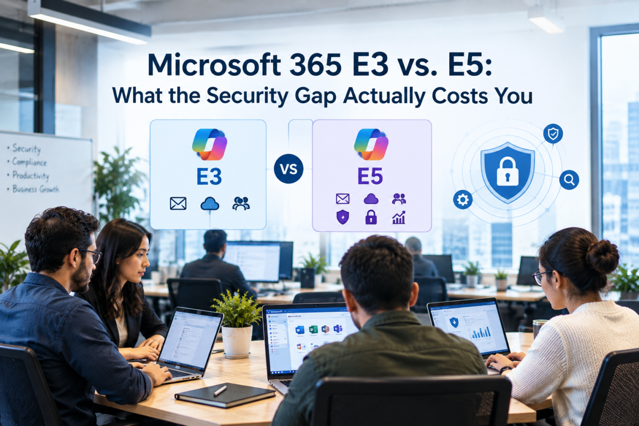 Microsoft 365 E3 vs E5: Security Cost Comparison