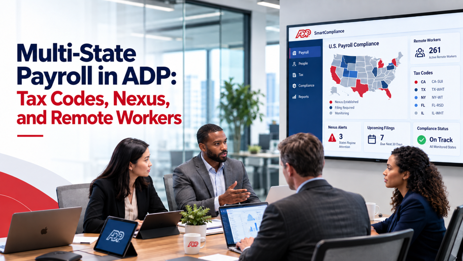 Multi-State Payroll in ADP: Tax Codes, Nexus & Remote Work
