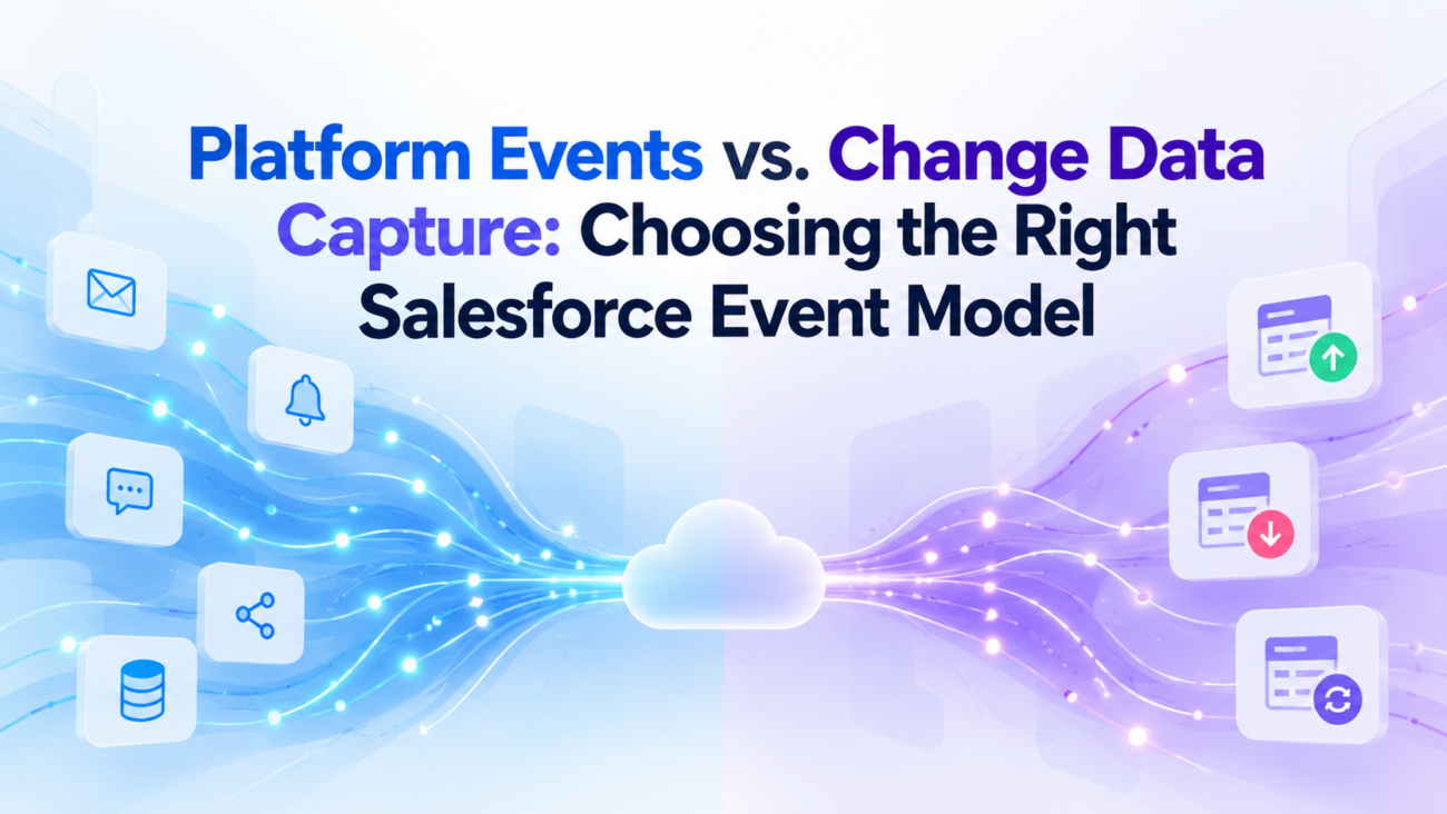 Platform Events vs. Change Data Capture Choosing the Right Salesforce Event Model