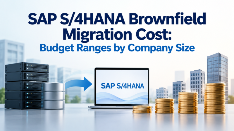 SAP S/4HANA Brownfield Migration Cost: Budget Ranges by Company Size