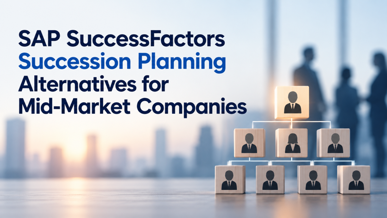 SAP SuccessFactors Succession Planning Alternatives for Mid-Market Companies