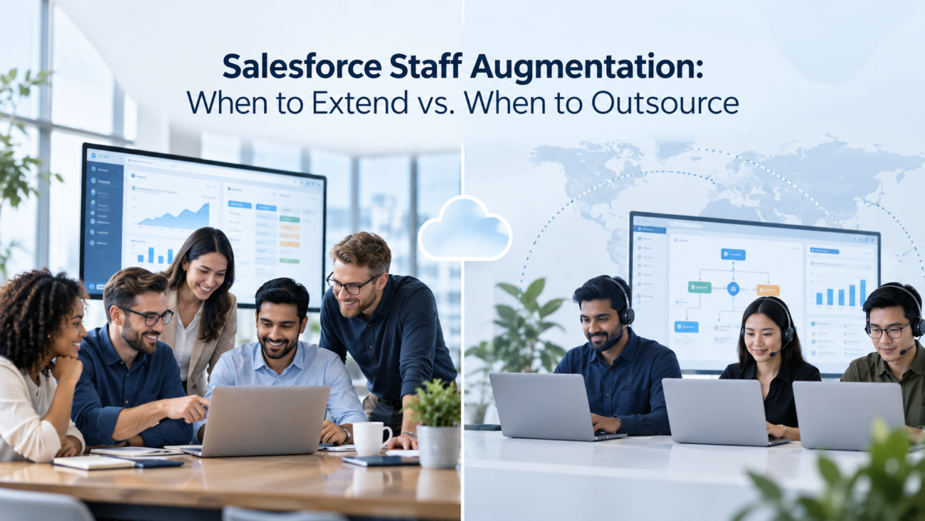 Salesforce Staff Augmentation When to Extend vs. When to Outsource