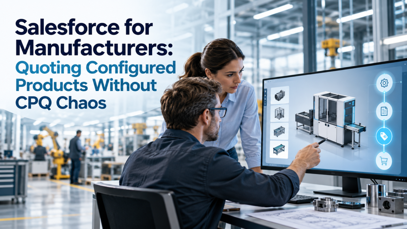 Salesforce for Manufacturers Quoting Configured Products Without CPQ Chaos