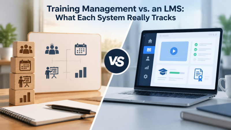 Training Management vs. an LMS: What Each System Really Tracks