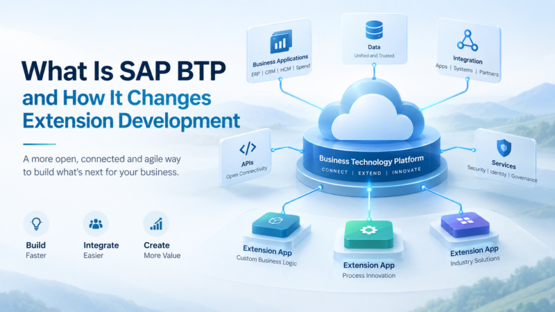 What Is SAP BTP and How It Changes Extension Development
