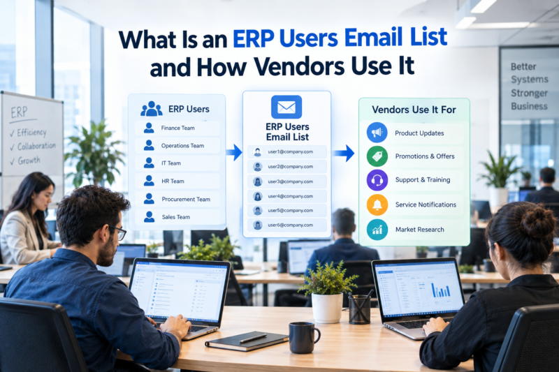 What Is an ERP Users Email List and How Vendors Use It