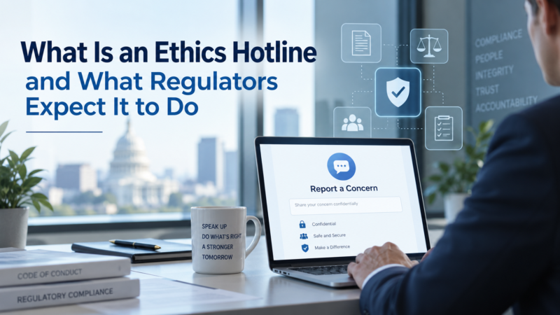 What Is an Ethics Hotline and What Regulators Expect It to Do