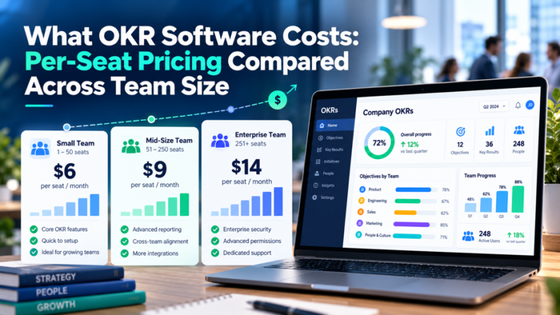 What OKR Software Costs: Per-Seat Pricing Compared Across Team Size