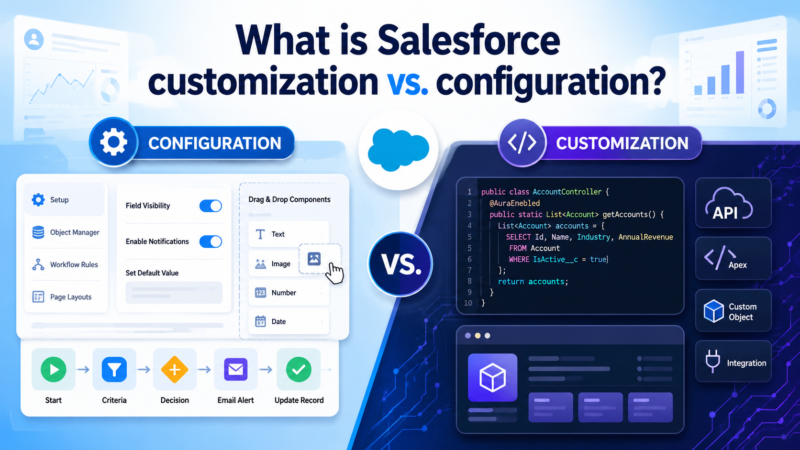 What is Salesforce customization vs. configuration?