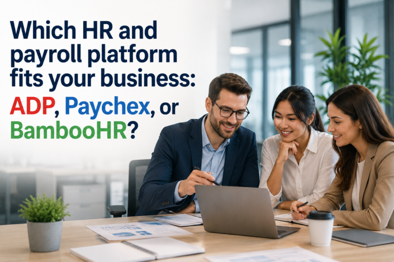 Which HR and payroll platform fits your business: ADP, Paychex, or BambooHR?