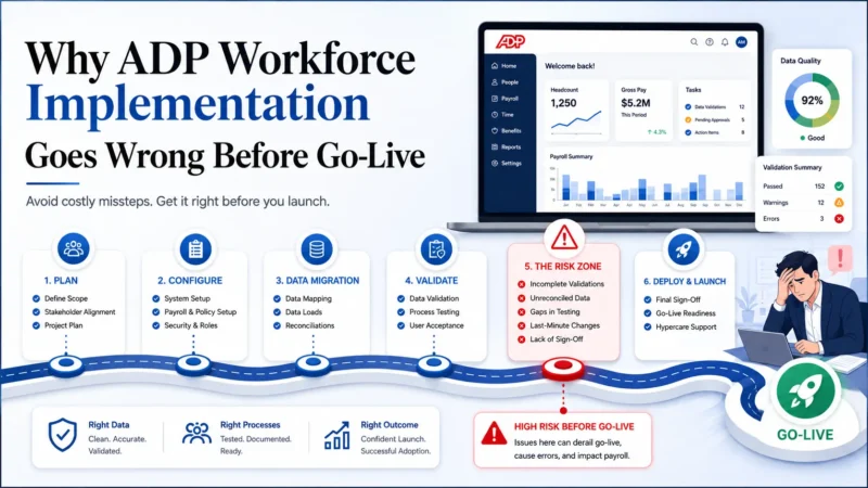 Why ADP Workforce Implementation Goes Wrong Before Go-Live