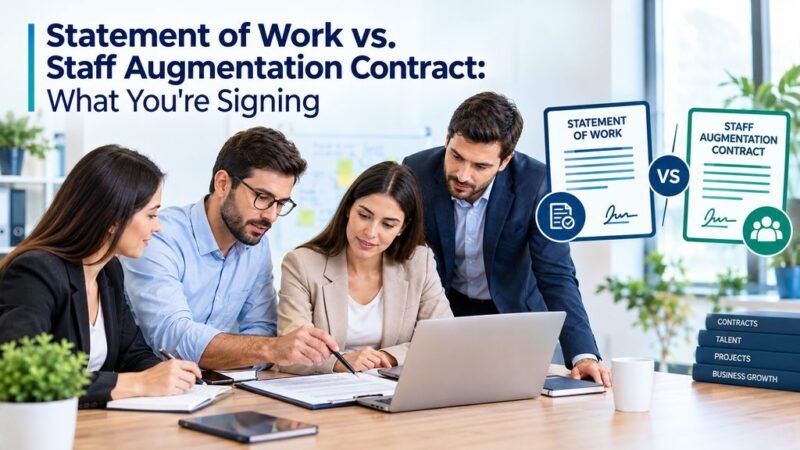 Statement of Work vs. Staff Augmentation Contract: What You’re Signing