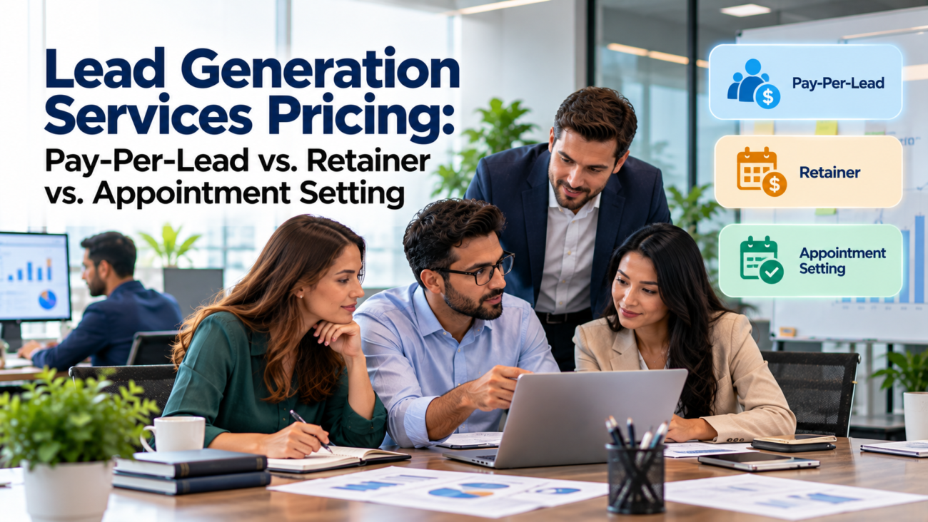 Lead Generation Services Pricing: 3 Models Compared