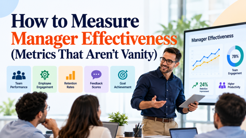 How to Measure Manager Effectiveness (Metrics That Aren’t Vanity)