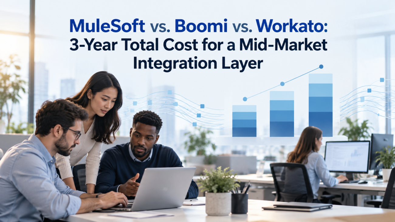 MuleSoft vs Boomi vs Workato: 3-Year Cost Guide