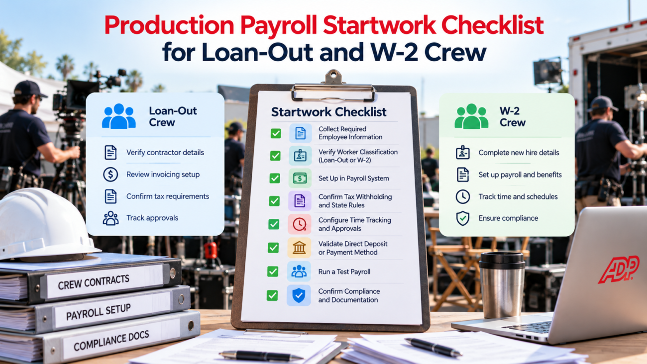 production payroll startwork checklist