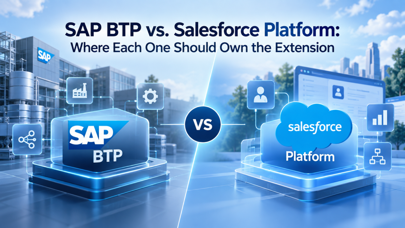 SAP BTP vs Salesforce: Where Each Should Own the Extension
