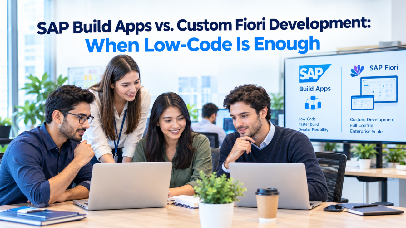SAP Build Apps vs Fiori: When Low-Code Is Enough