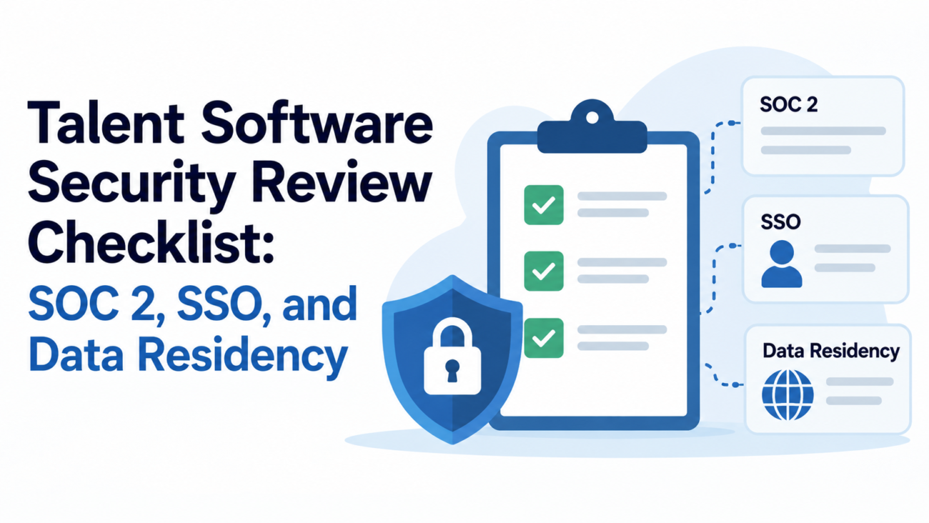Talent Software Security Checklist for HR Buyers